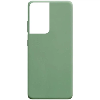Силіконовий чохол Candy для Samsung Galaxy S21 Ultra Фісташковий
