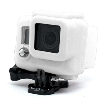 Силіконовий чохол, футляр для боксу екшн камер GoPro Hero 3, 3+, 4, 4+ - білий (код № XTGP99)