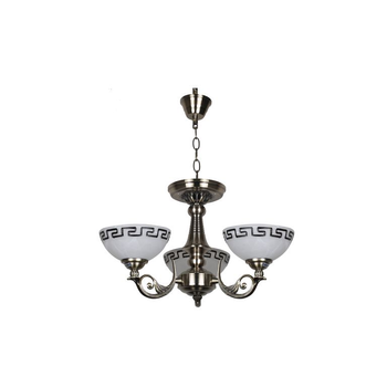 Люстра Підвісна Хай-Тек F+Light Md 9671-3P Ab+Bk