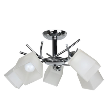 Люстра Підвісна Хай-Тек F+Light Md 17085-5C Cr+Wt