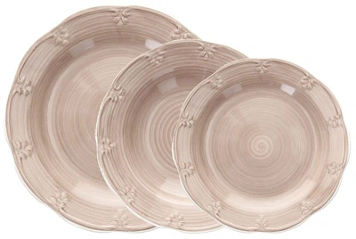 Столовый сервиз Tognana Shabby Beige, 18 предметов, фарфор, бежевый (SM170183105)