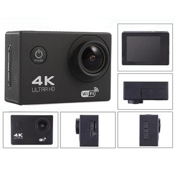 Водонепроникна спортивна стрілялки камера Action Camera Novetec S2R 4K Ultra HD Wi Fi Black