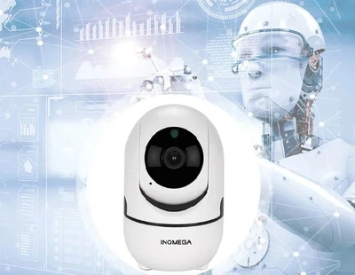 Беспроводная поворотная камера Inqmega HD 720P WiFi Автослежение Белая