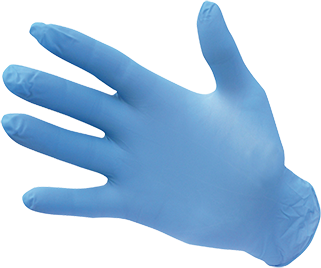 Перчатки нитриловые одноразовые неопудренные Portwest A925 M Синий