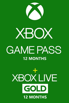 Xbox Game Pass - 12 місяців + Xbox Live Gold - 12 місяців Xbox One, One S / X підписка для всіх регіонів і країн