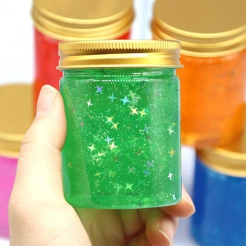 Slime з глітером (слайм лизун) Marpiel MS235 зелений 120 мл