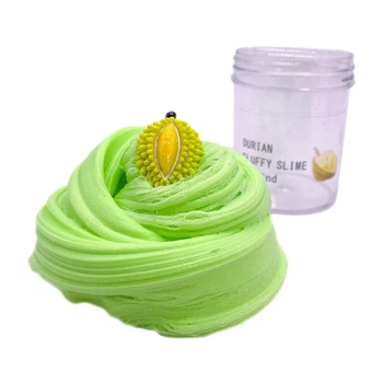 Fluffy Slime з шармом дуріан (флаффі слайм лизун) Marpiel MS275 зелений 120 мл