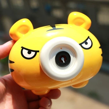 Детский фотоаппарат-генератор для мыльных пузырей Bubble Camera Тигренок