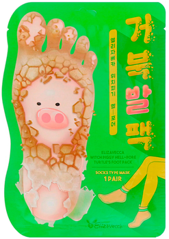 Отшелушивающая маска-носочки для ног Elizavecca Witch Piggy Hell-Pore Turtles Foot Pack (8809520942867/8809631878024)