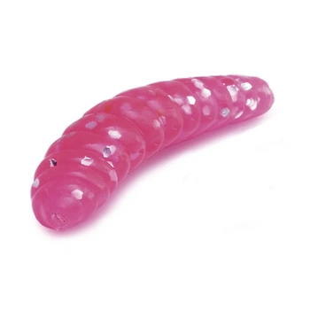 Силіконова деревна гусениця TRABUCCO Slurp Pink 25*6мм, 30шт
