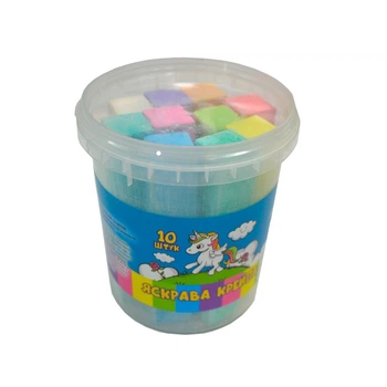 Мел iTEM для рисования, 19х19х100 мм, МАКСІ, 10 шт., цветной (iTEM10019C10)