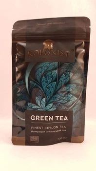 Чай зеленый цейлонский Kolonist Green tea 100г
