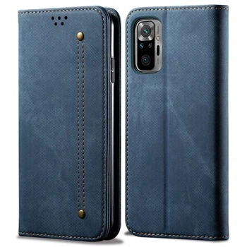 Чехол-книжка с кармашками UniCase Jeans Wallet для Xiaomi Redmi Note 10 Pro - Blue