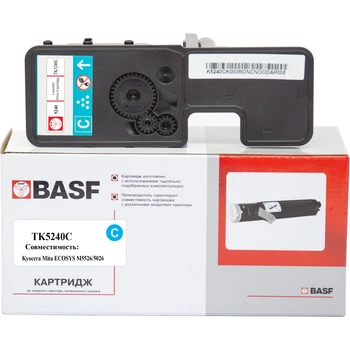Картридж для Kyocera Ecosys M5526cdn BASF TK-5240 Cyan BASF-KT-1T02R7CNL0