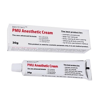 Крем анестетик для перманентного макияжа татуажа Biotint PMU Anesthetic Cream 30 г