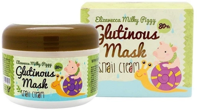 Крем-маска ночная с муцином улитки Elizavecca Milky Piggy Glutinous Mask 80% Snail Cream 100 мл (8809418750130)