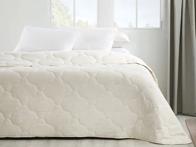 Стеганое одеяло из хлопка English Home Comfy 195х215 см Белое