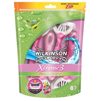 Жіночі одноразові верстати Wilkinson Xtreme3 Beauty Sensitive (8шт.) 01610