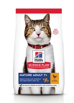 Сухий корм Hill's Science Plan Mature Adult для літніх котів з куркою 3 кг