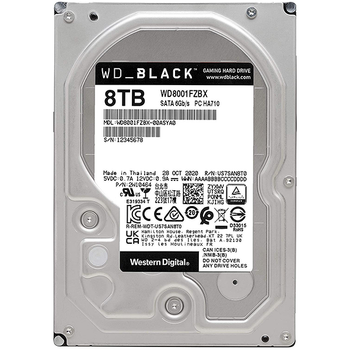 Жесткий диск 3,5″ 8TB WD BLACK (WD8001FZBX)