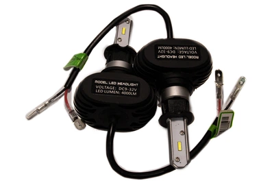 LED лампи H27 +70% 12-24V 6000K 4000lm. Світлодіодні лампи з радіатором. Чіпи CSP Корея