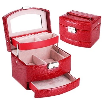 Шкатулка трансформер для украшений Jewelry box красный