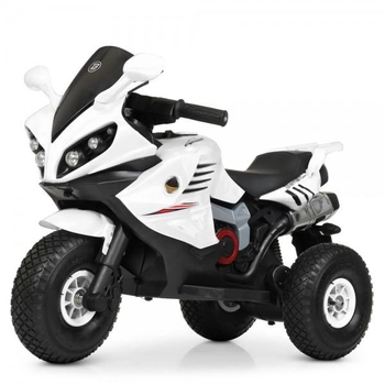 Электро-/Веломобиль Мотоцикл Bambi Racer M 4216AL-1 белый (BAM003148)