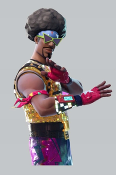 Наклейка для інтер'єру Фортнайт дитяча, стікер Fortnite 70 х 47 см Funk Ops Танцспецназ Oracal (L-15)