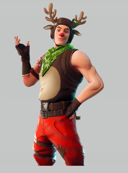 Наклейка для інтер'єру Фортнайт дитяча, стікер Fortnite 70 х 42 см Red-Nosed Ranger Oracal (L-25)