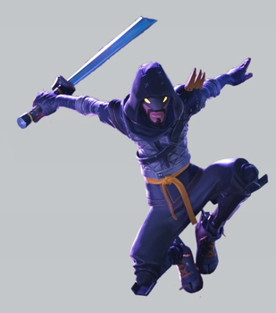 Наклейка для інтер'єру Фортнайт дитяча, стікер Fortnite 70 х 61 см Cloaked Star Непомітний сюрікени Oracal (L-16)