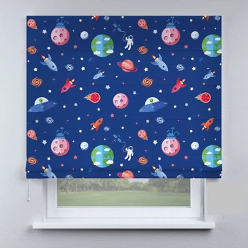 Римские шторы DECOLIV космос детские 40*170 см