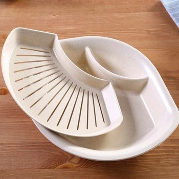 Двойная тарелка с соусницей FOD liquid dish