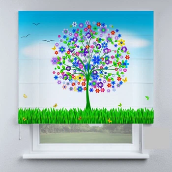 Римские шторы DECOLIV детское дерево 40*170 см