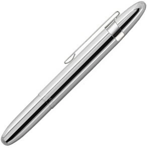 Кулькова ручка Fisher Space Pen Bullet хром з кліпсою