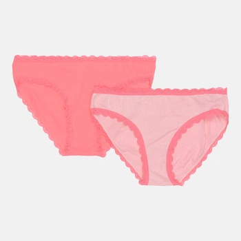 Трусики-слип Manoukian Slips X2 Femme 13890784-2 S Коралловый/Розовый (3349610013015)