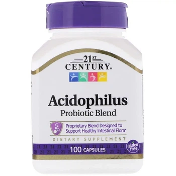 Натуральна добавка 21st Century Acidophilus Probiotic Blend 100 капсул