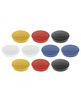 Магниты круглые ферритовые 30/0.7кг Magnetoplan Discofix Standard Assorted Set 10шт. (1664210)
