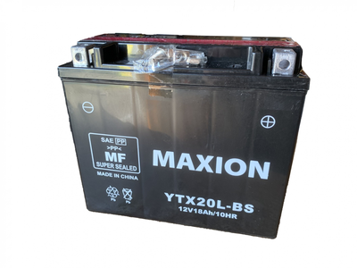 Мото аккумулятор MAXION YTX20L - BS 12V 18Ah 270A (EN) AGM