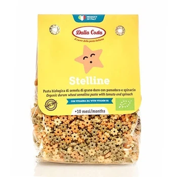 Макарони DALLA COSTA BIO Baby Stelinne tricolor,200г