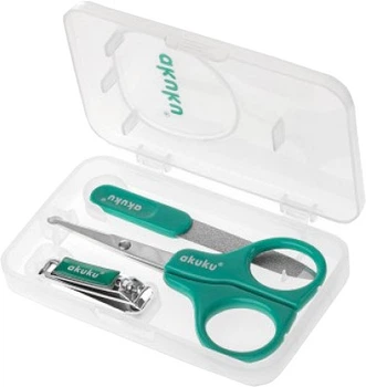 Набор маникюрный Akuku A0040 mint (5907644000401)