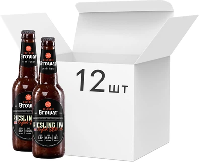 Волинський Бровар Riesling IPA світле нефільтроване 0,35 л × 12
