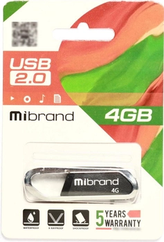 Mibrand Aligator 4GB USB 2.0 Black (MI2.0/AL4U7B)
