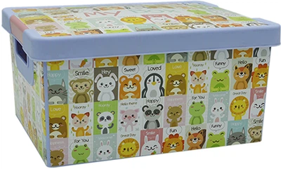 Коробка для зберігання речей Proff Animals Пластикова 36 х 28 х 18 см (PF2601833/Ani)