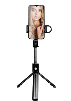 Трипод XoKo K10-s LED Selfie Stick Tripod Bluetooth Black (XK-K10s)