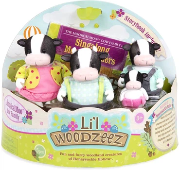 Набор фигурок Li'l Woodzeez Семья Коров (6195) – игрушки с