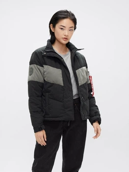 Куртка зимняя короткая женская Alpha Industries Chevron Parka W WJC50501C1 S Черная (640631034779)