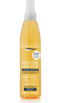 Захисна сироватка-еліксир для сухого і пошкодженого волосся Byphasse Liquid Keratine Activ Protect Dry Hair 250 мл