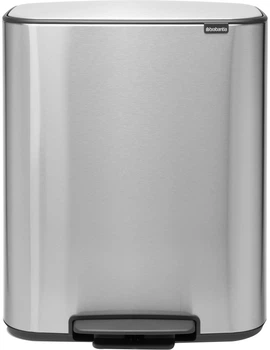 Відро для сміття Brabantia Bo Pedal Bin 60 л Матове сталеве (211324)