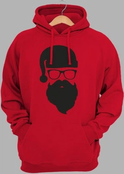 Худи мужское JHK Hipster Santa SWRAKNG-RD/NG 2XL Красное (2000000927183)
