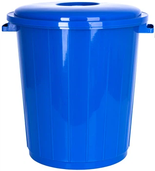 Відро з кришкою Violet House Батал 25 л 40х40х36 см Dark Blue (0134 Батал DARK BLUE з/кр. 25 л)